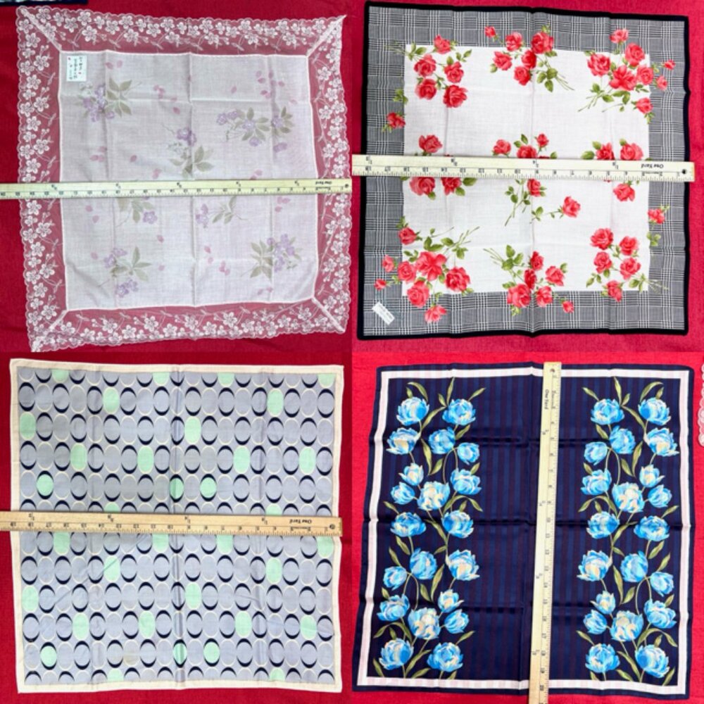 BUNDLE 4:  CELINE P-HANAE M-RENOMA-JP  MiniScarf/Handker Cotton/Silk 25" 21"(86 - Picture 5 of 15